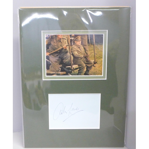 792 - Dads Army; Arthur Lowe signed display