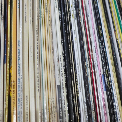 803 - A large collection of mainly jazz LP records, Big Band, swing, contemporary, easy listening and clas... 