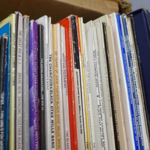 803 - A large collection of mainly jazz LP records, Big Band, swing, contemporary, easy listening and clas... 