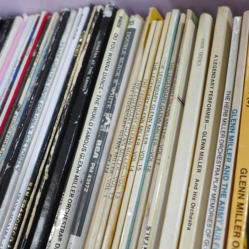 803 - A large collection of mainly jazz LP records, Big Band, swing, contemporary, easy listening and clas... 