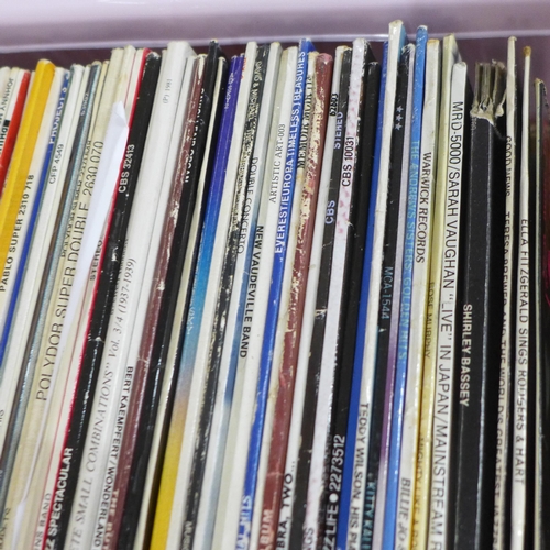 803 - A large collection of mainly jazz LP records, Big Band, swing, contemporary, easy listening and clas... 