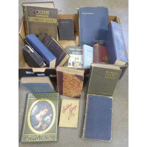 809 - A collection of 1800s/1900s books, all religious, including Holy Living and Dying, The History of Ch... 