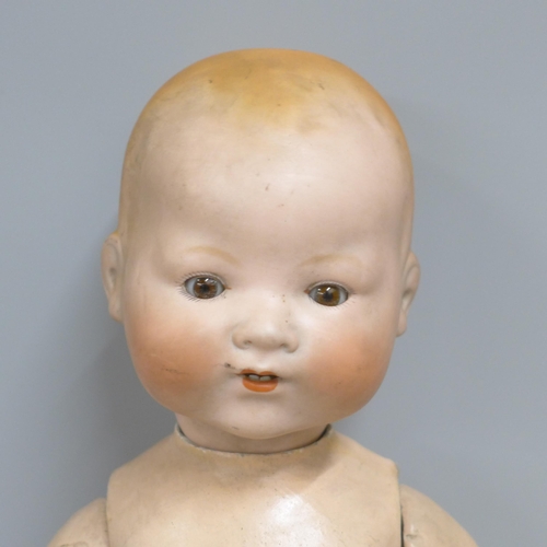 818 - An Armand Marseille bisque head doll, 351