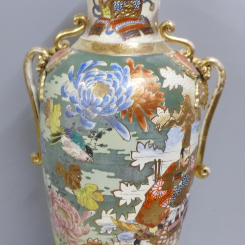 822 - A tall Chinese vase, 46.5cm