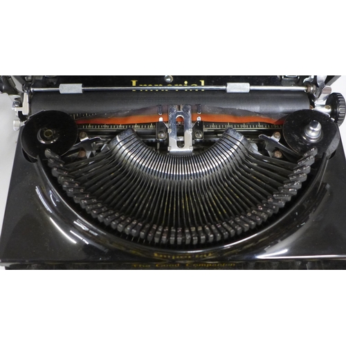 836 - A cased Imperial typewriter