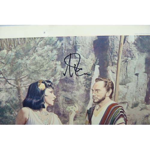 849 - A Yul Brynner signed lobby card