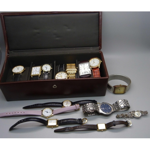 907 - Lady's and gentleman's wristwatches, Rotary, Raymond Weil, Limit, etc.