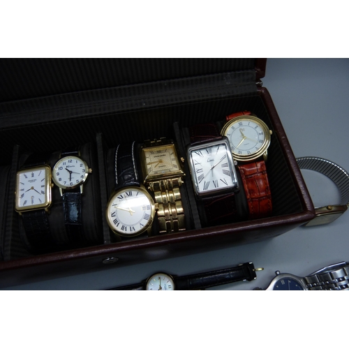 907 - Lady's and gentleman's wristwatches, Rotary, Raymond Weil, Limit, etc.