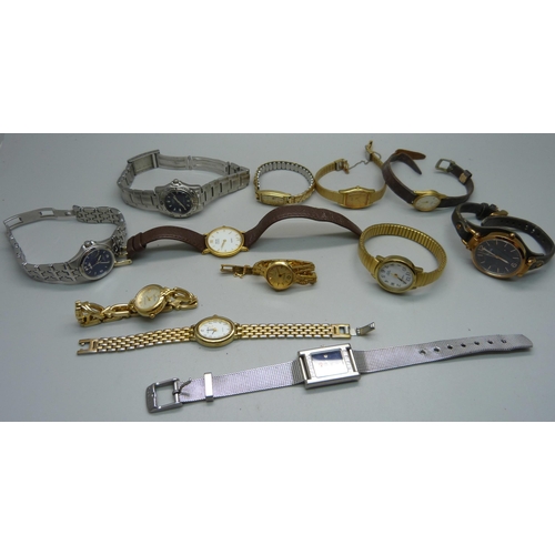 919 - Lady's wristwatches including Seiko, Fossil, Avia, etc.