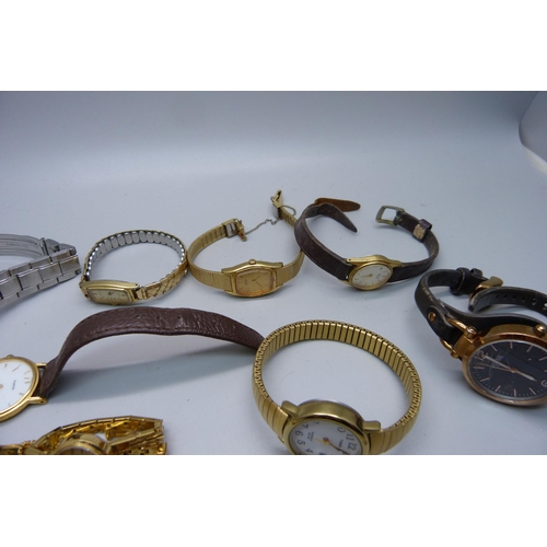 919 - Lady's wristwatches including Seiko, Fossil, Avia, etc.