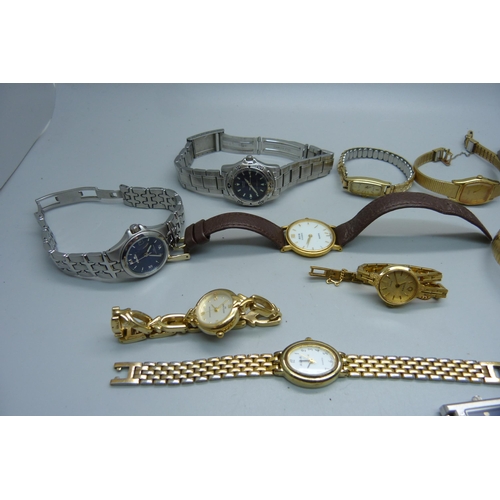 919 - Lady's wristwatches including Seiko, Fossil, Avia, etc.