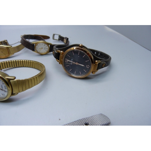 919 - Lady's wristwatches including Seiko, Fossil, Avia, etc.