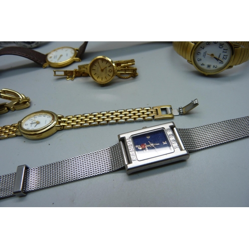 919 - Lady's wristwatches including Seiko, Fossil, Avia, etc.