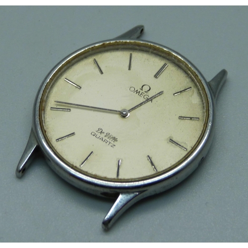 945 - A gentleman's Omega De Ville quartz wristwatch and a lady's Omega wristwatch