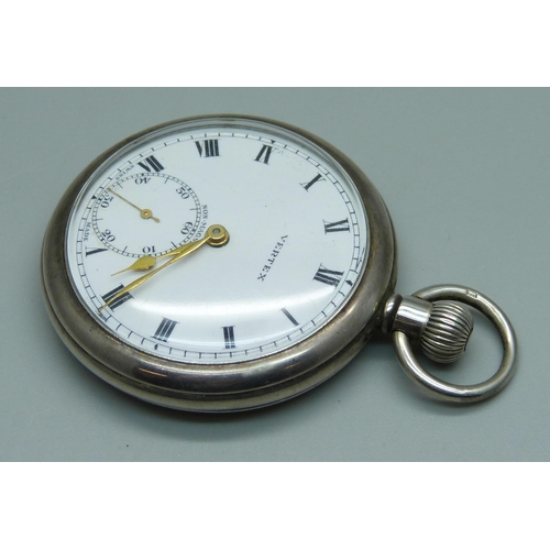 961 - A Vertex silver pocket watch