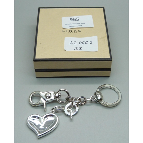 965 - A Links of London key chain, boxed