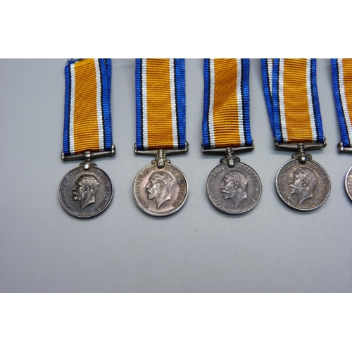 991 - Seven British War medal miniatures