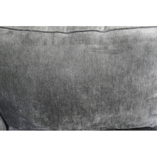 1529 - A Barker & Stonehouse pewter velvet corner sofa RRP £3195