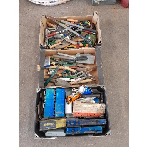 2241 - 4 boxes of assorted hand tools