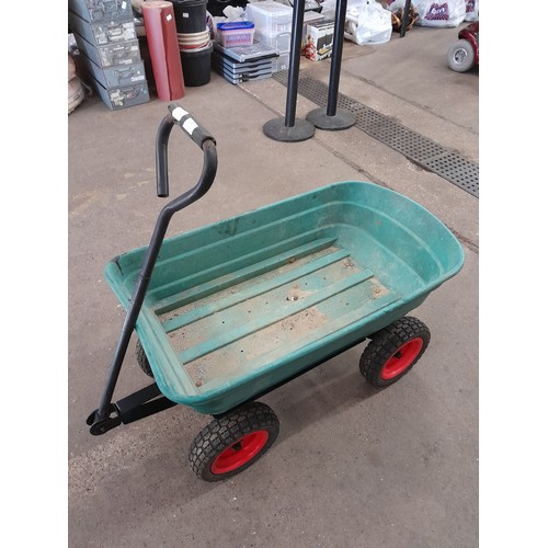 2250 - A four wheel plastic garden trolley