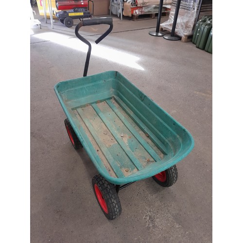 2250 - A four wheel plastic garden trolley