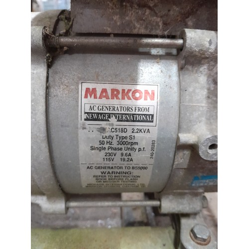 2252 - A Markon 2.2kva single phase generator