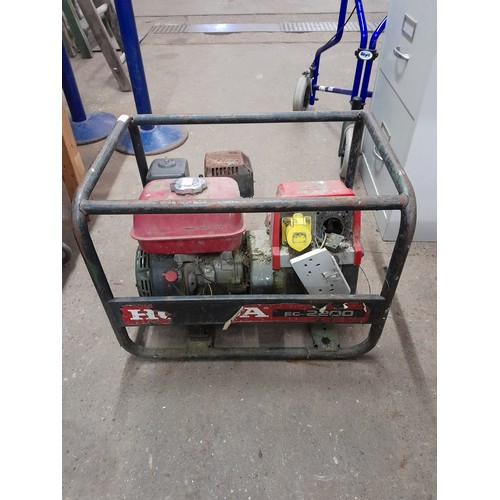 2253 - A Honda EC2200K2 2.2kva generator with a Honda GX160 5.5hp petrol engine