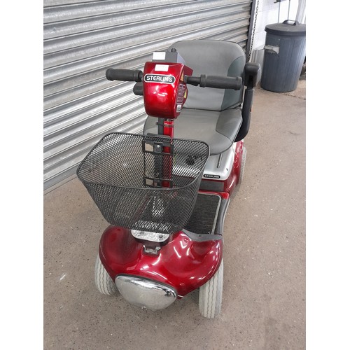 2256 - A Sterling Sapphire LS 4-wheel mobility scooter with charger and key