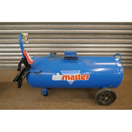 2195 - A Clarke Airmaster Tiger 16/1050 14.5CFM 100ltr 3HP 230v air compressor and a Clarke Airmaster Tiger... 