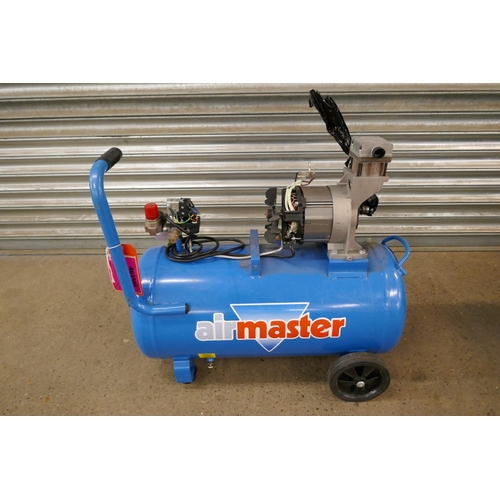 2195 - A Clarke Airmaster Tiger 16/1050 14.5CFM 100ltr 3HP 230v air compressor and a Clarke Airmaster Tiger... 