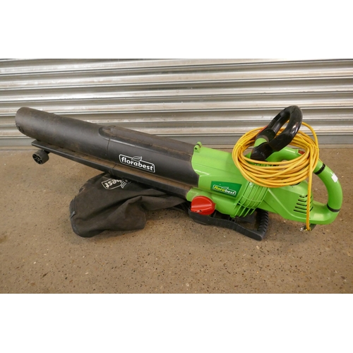 2221 - Florabest FLB2500 A1 240V garden blower with hedge cutters and pruners