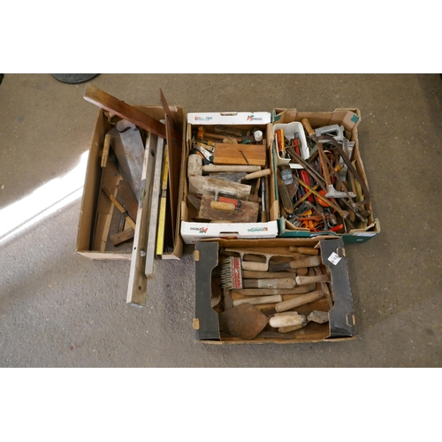 2240 - 4 boxes of assorted hand tools