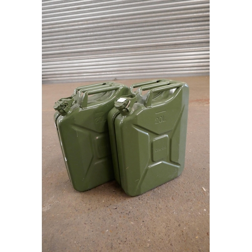 2295 - 2 Clarke 20L Jerry cans