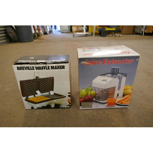 2302 - A Juice extractor and a Breville waffle maker