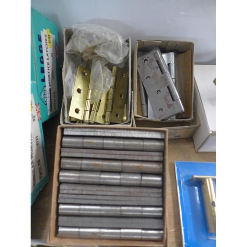 2329 - Box of assorted security locks and hinges etc