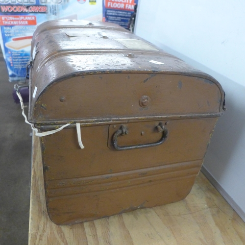 2332 - Steel trunk with key