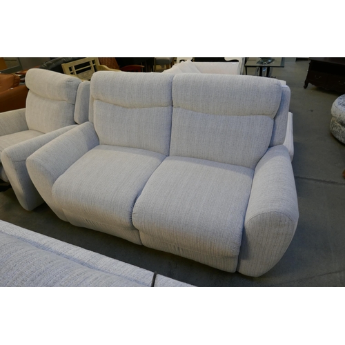 1580 - A grey weave large two seater sofa