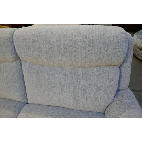 1580 - A grey weave large two seater sofa