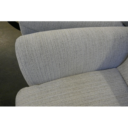 1580 - A grey weave large two seater sofa