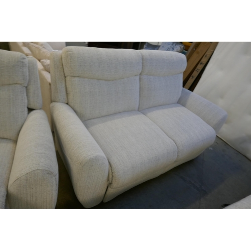 1580 - A grey weave large two seater sofa