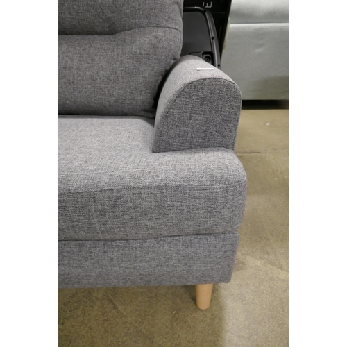 1582 - A grey upholstered two seater sofa