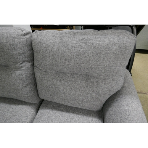 1582 - A grey upholstered two seater sofa