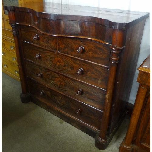 101 - A Victorian Scottish mahogany chest of drawers