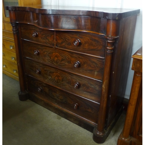 101 - A Victorian Scottish mahogany chest of drawers