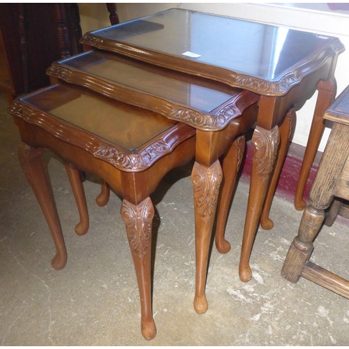 146 - A mahogany nest of tables