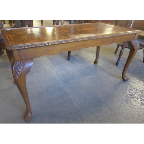 149 - A burr walnut coffee table