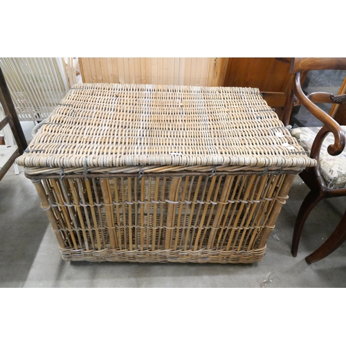 214 - A large wicker basket