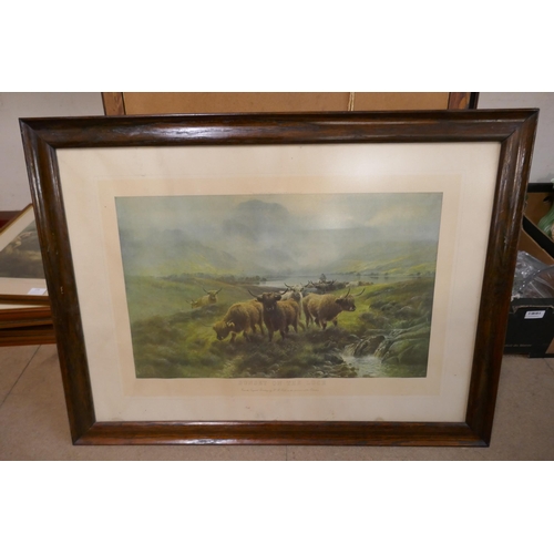 280 - Assorted prints, including hunting scenes