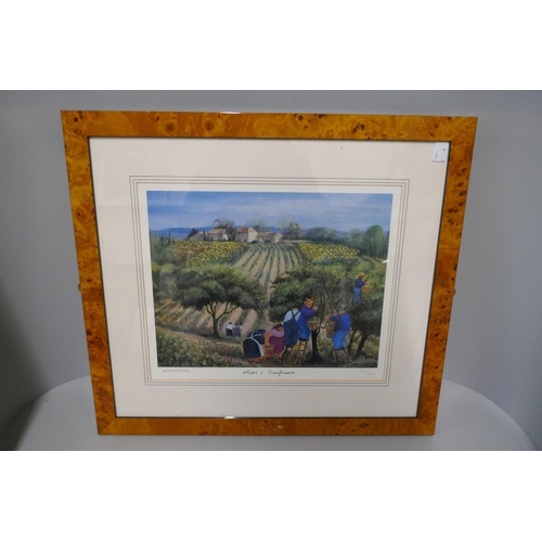 287 - Four Loxton prints, framed