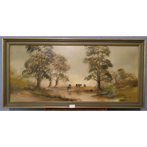 289 - Digby Page, rural landscape, oil on canvas, framed